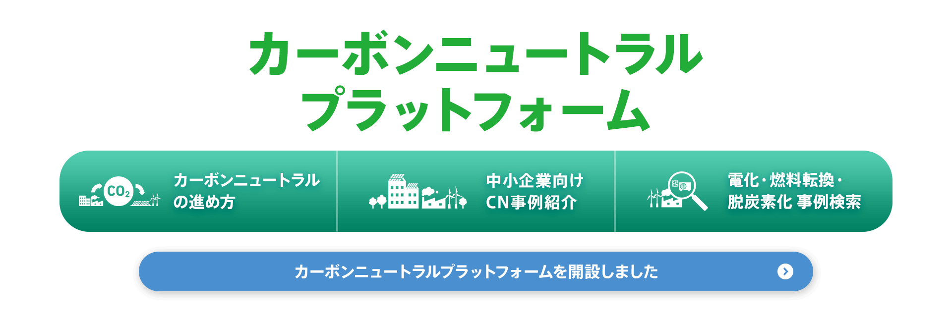 カーボンニュートラルプラットフォームを開設しました